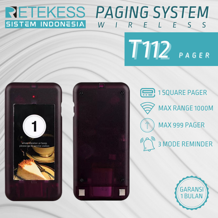 RETEKESS Calling System Restaurant Pager Paging System T112
