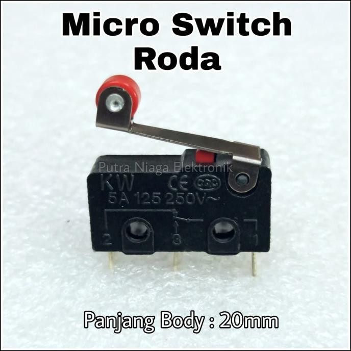 Diskon Micro Limit Switch Kecil Roda / Saklar Mikro Body 20mm putr4n Ayo Beli