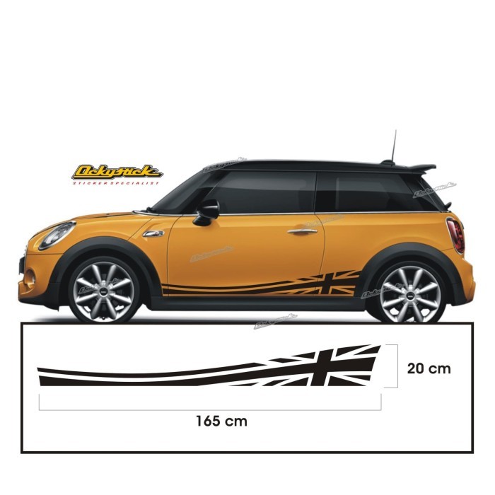 cutting sticker MINI COOPER striping body stiker mobil 01