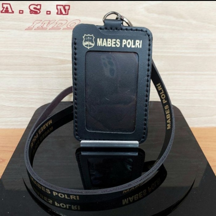 

Terlaris Holder kalung id card kulit mabes polri / hitam SALE