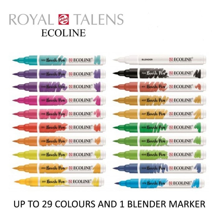 

Terlaris royal talens ecoline watercolor brush pen SALE