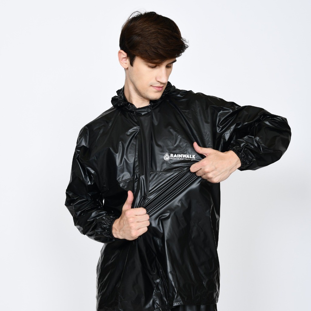 Jas Hujan Terbaru2024 Setelan Mantrol Cowok Cewek Raincoat Tebal Aesthetic Mantol Dewasa Korean Styl