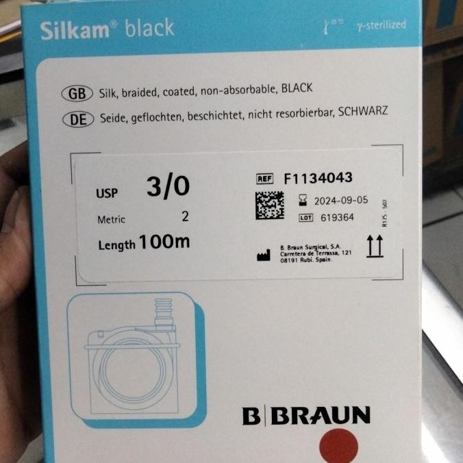 Benang Silk 3.0 B-Braun / Silkam 3.0 B-Braun