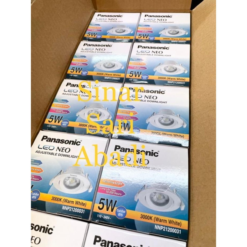 Lampu Downlight Lampu Spotlight 5W 5 Watt Led Neo Panasonic 21200031