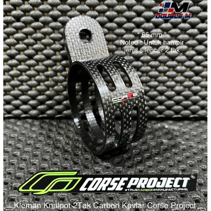 Klem Kleman Breket Knalpot 2 Tak Carbon Karbon Selencer Arrow Original