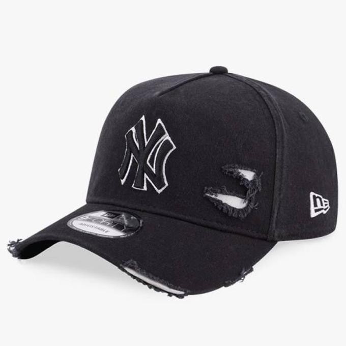 TOPI SNAPBACK Topi new era damage black white