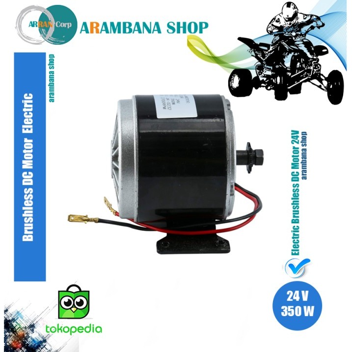 DC 24V 350W 2700RPM Magnet Permanen Generator Motor Listrik