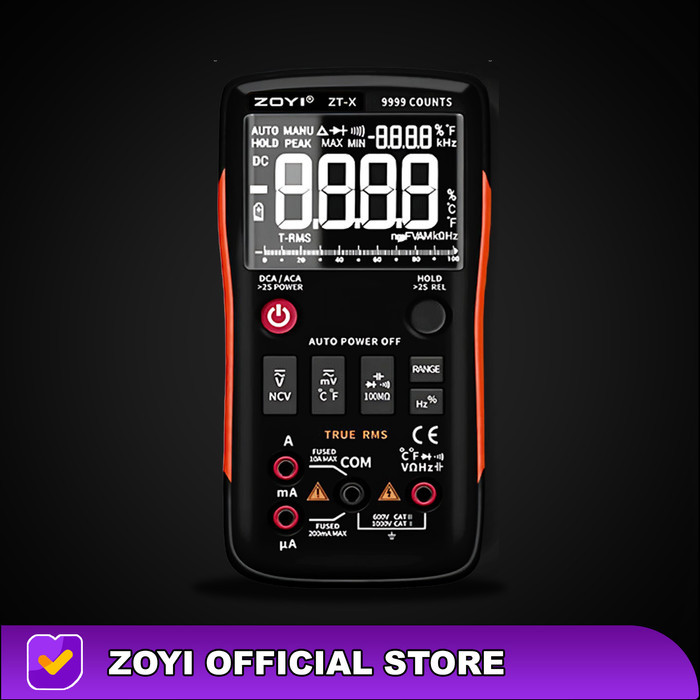 Zoyi Zt-X Auto Multimeter Digital Multitester Avometer Digital Ori