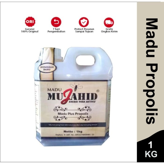 

Madu Hutan Mujahid Plus Propolis / Mujahid Hitam Super 1 Kg Planet H