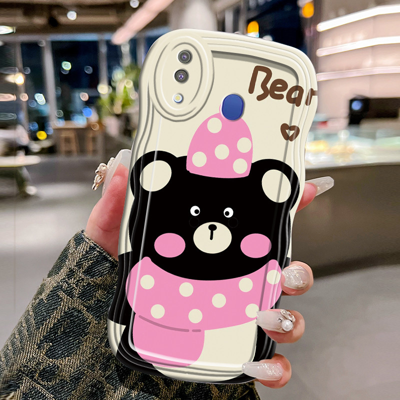 Casing Hp Untuk Samsung Galaxy M20 Case gelombang Softcase Silikon Kesing baru model Casing HP pola 