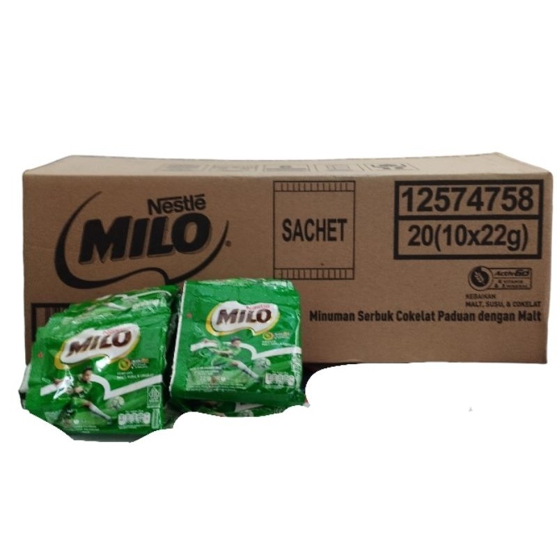 

Milo ActivGo 22gr 1Dus isi 20renceng x 10pcs x 22gr [Dus]