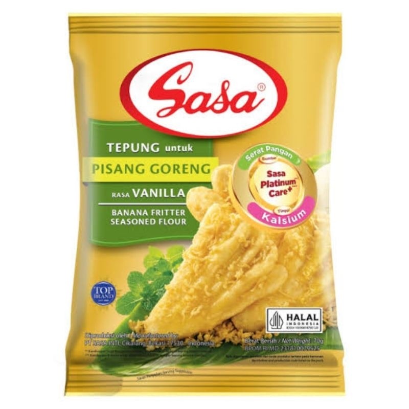 

Sasa Tepung Pisang Goreng rasa Vanilla 70gram Sachet [Sachet]