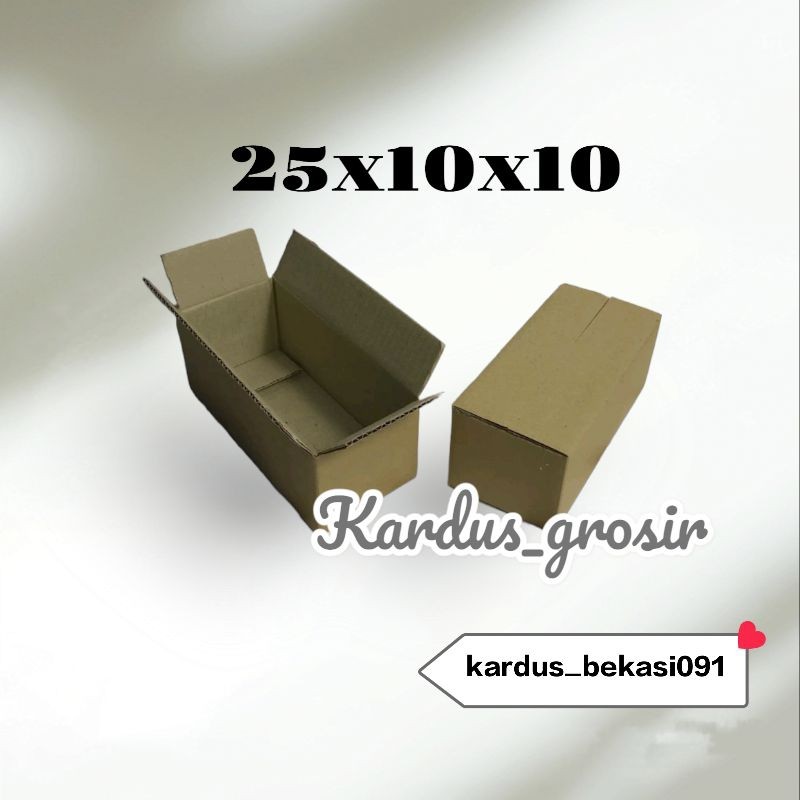 kardus packing 25x10x10