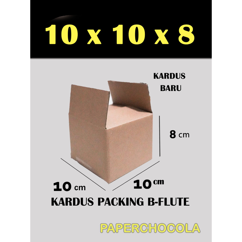 

KARDUS PACKING 10X10X8 cm/PACKING ONLINE/BOX KARTON CORUGATED B-FLUTE