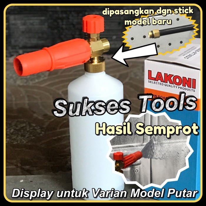 Nozzle Cuci Snow Wash Foam Lance Steam Lakoni Laguna 70 Daytona 100 M