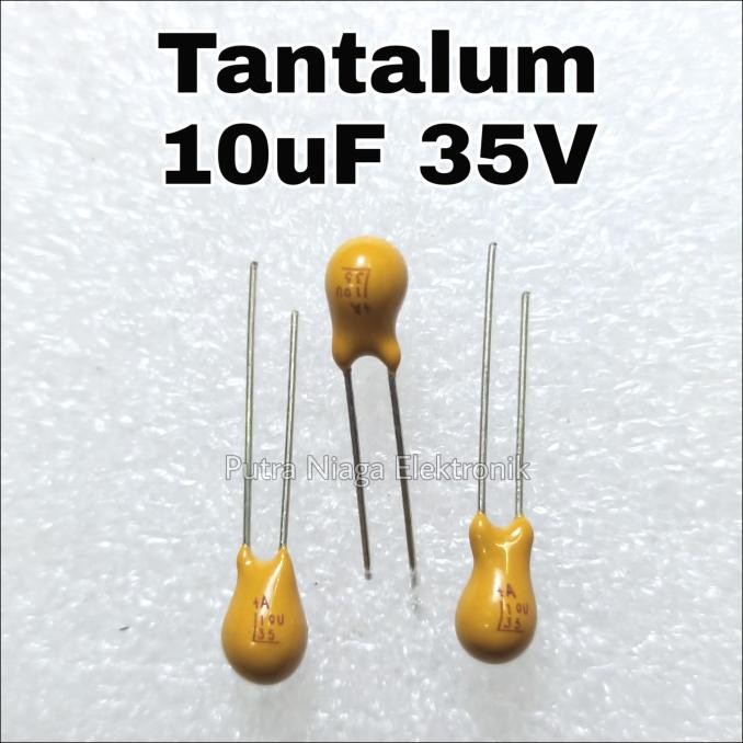 (2) Kapasitor Tantalum 106 10uF 35V / 10 uF 35 V putr4n