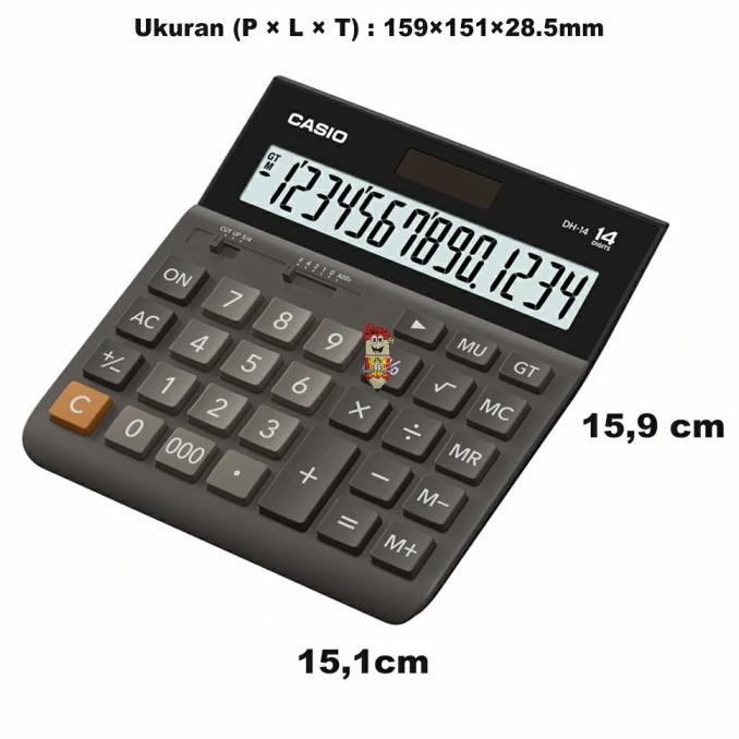 

To94 Kalkulator Casio DH-14BK 14 Digit Termurah