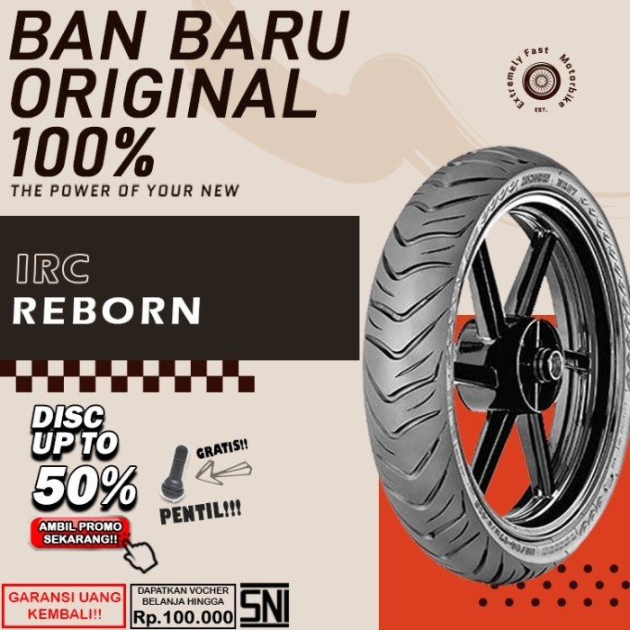 Ban Motor Matic Tubless IRC Reborn Ring 14 Ban Motor Beat Vario Scoopy Tubles Depan Belakang Ring 14