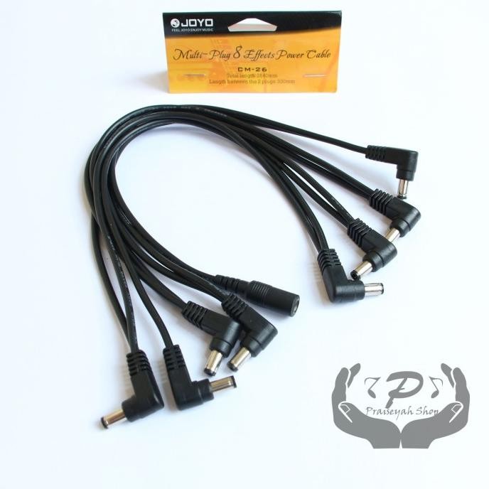 Joyo Daisy Chain 8 Way Plug Efek Gitar Power Supply Kabel Guitar Effec
