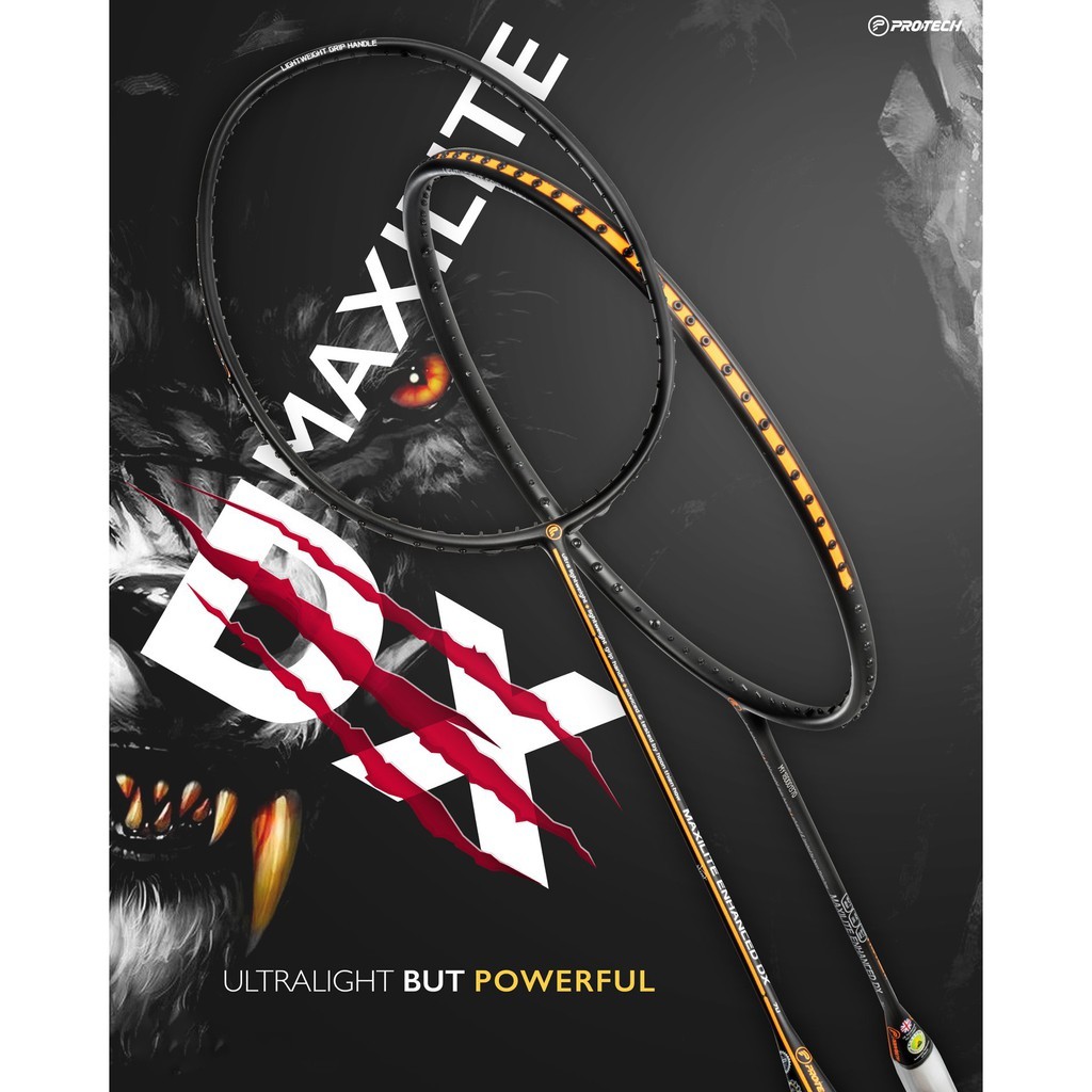 Raket Bulutangkis Protech MAXILITE ENHANCED DX (7U)(MAX 30LBS)(GRATIS STRING+GRIP) |FE8ED7DC|