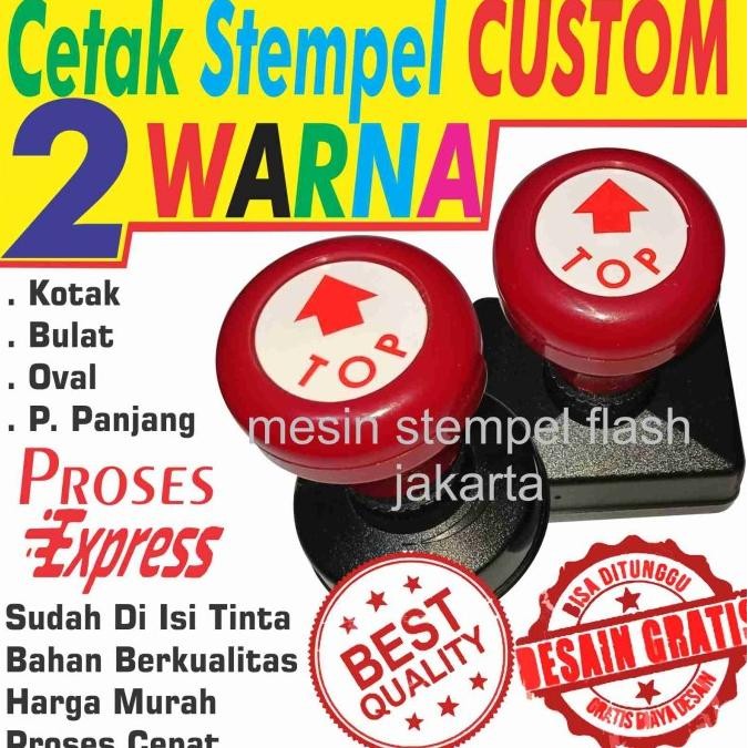 

Sale Stempel Warna Flash Cetak Stempel Cepat Kilat 2 Warna