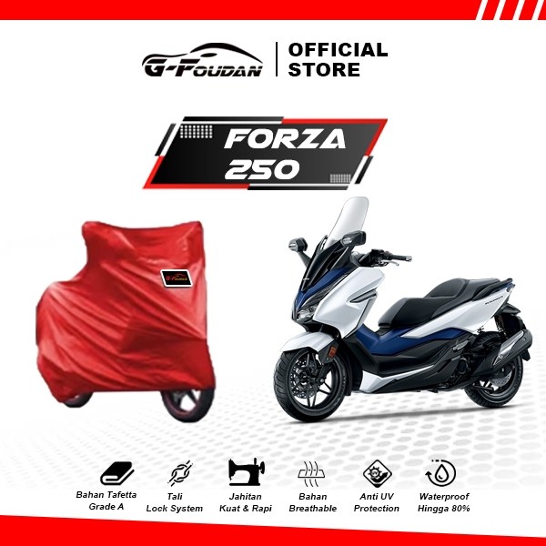 Body Cover Motor Forza 250 / Sarung Motor Honda Forza 250 / Selimut Sepeda Motor Forza 250