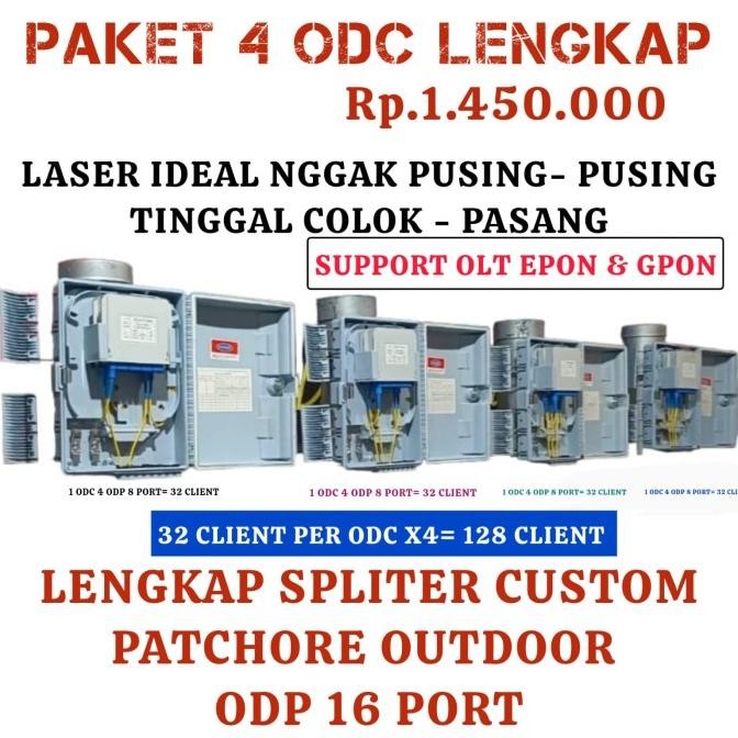 TERMURAH - PAKET 4 ODC 1 core support 128 client