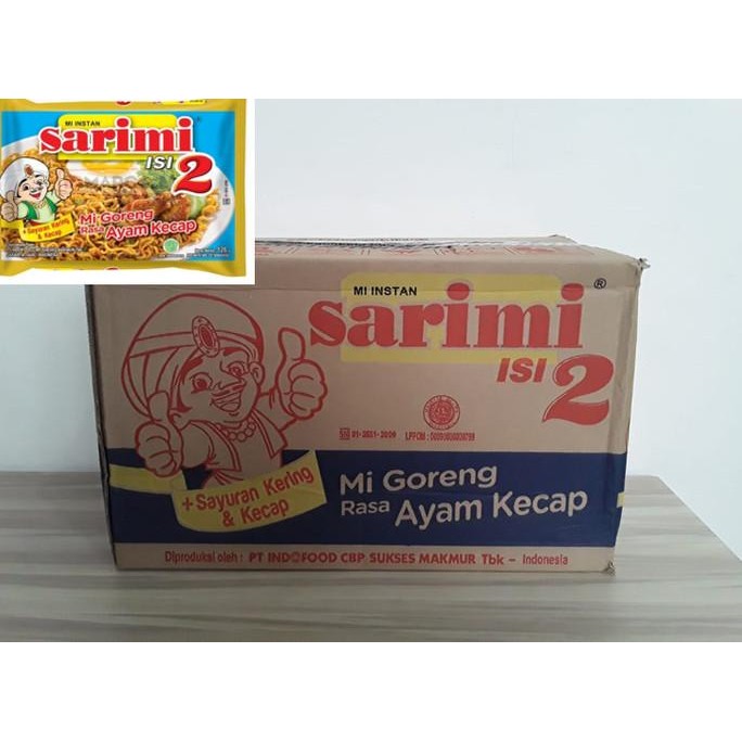 

Sarimi Isi 2 Goreng Ayam Kecap [126gr /24 pcs / 1 Karton ]