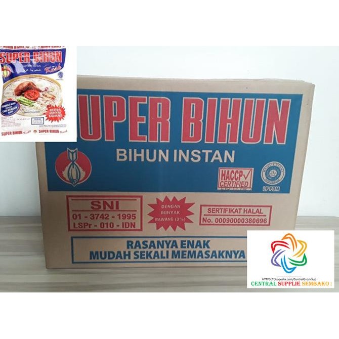 

Super Bihun Kuah Instan [70gr /30 pcs /1 Karton ]