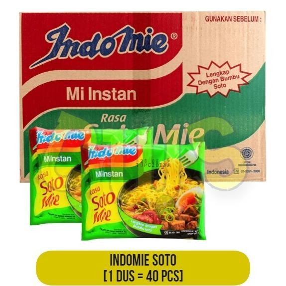 

INDOMIE Kuah Mi SOTO MIE Instan - 1 Dus / 40 Pcs