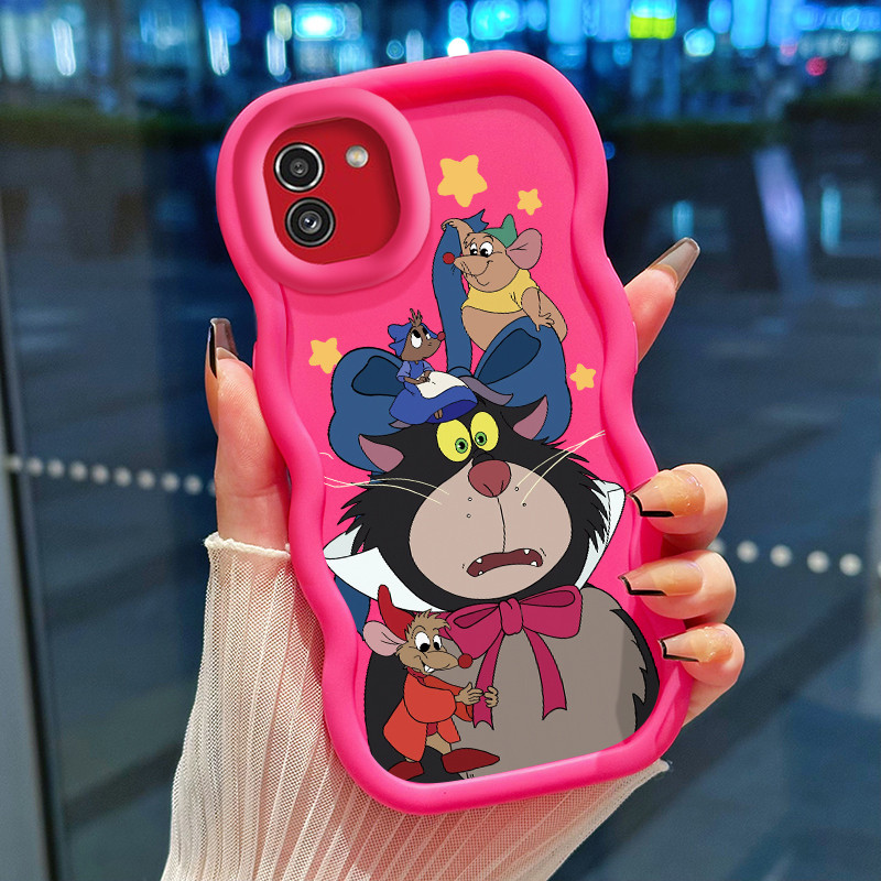 Casing Hp Untuk Samsung A03 Case Casing ponsel kucing hadiah Softcase HP terbuat dari bahan silikon 