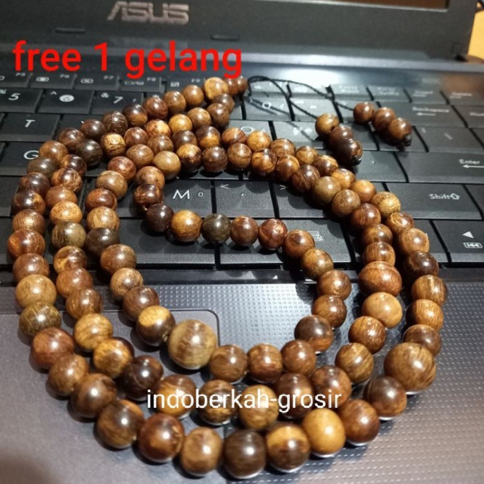 Sani - Tasbih Budha 108 Butir Tasbih Japamala Tasbih Kayu Gaharu Asli