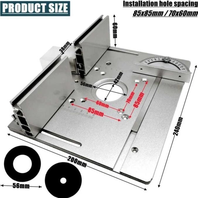 

promo! ready Meterk Meja Pemotong Kayu Router Table Woodworking Benches Aluminium murah