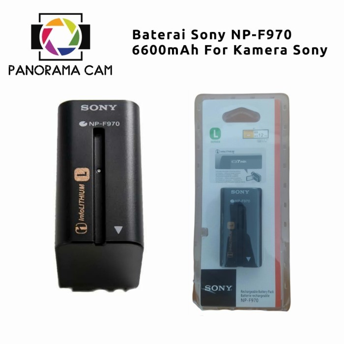 TERBARU Baterai Sony NP-F970 For Kamera Sony 6600mAh