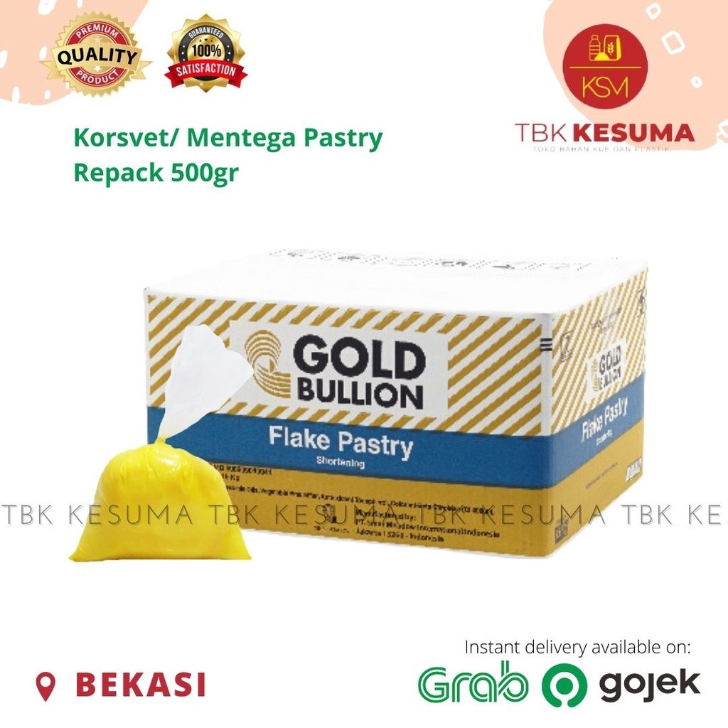 

Gold Bullion Korsvet flake pastry repack 500gr