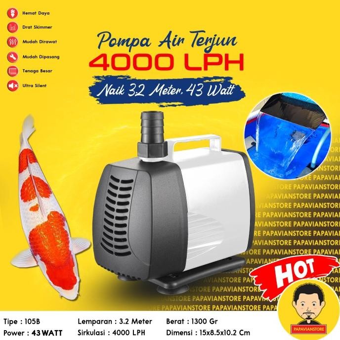 Pompa Air Kolam Ikan Koi Mesin Sirkulasi Filter Submersible Pump