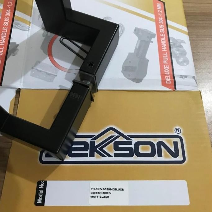 [ Rd ] Pull Handle Dekkson Deluxe Sq Ph 809 30X15X380X350 Black Brown White