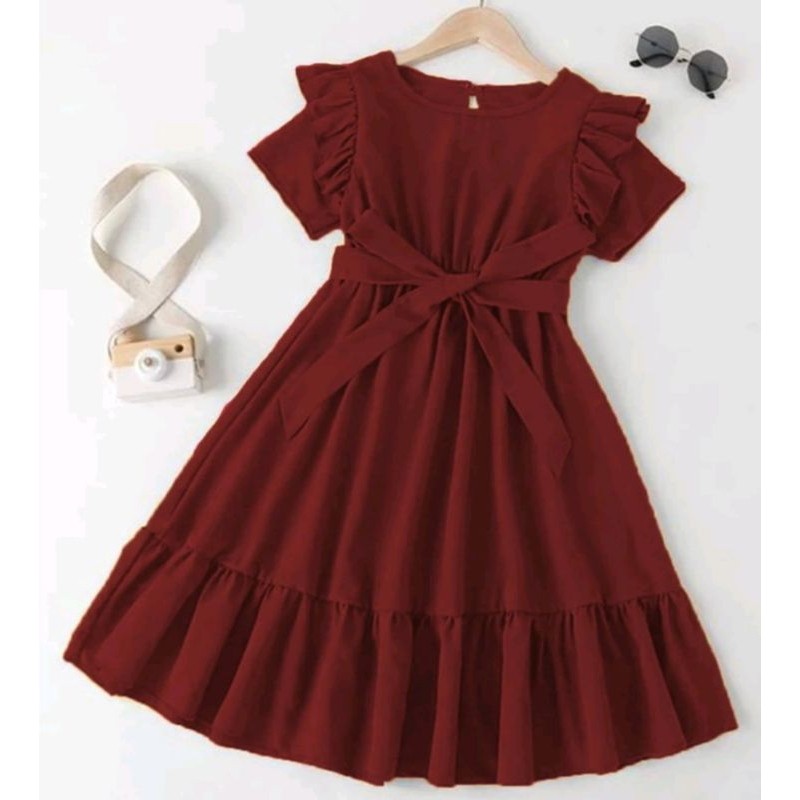 Pakean Dreas Natal Pesta Dres Rok Natalan Perempuab Keknian Fress Modern Gaun Anakk Perempuan Dress 