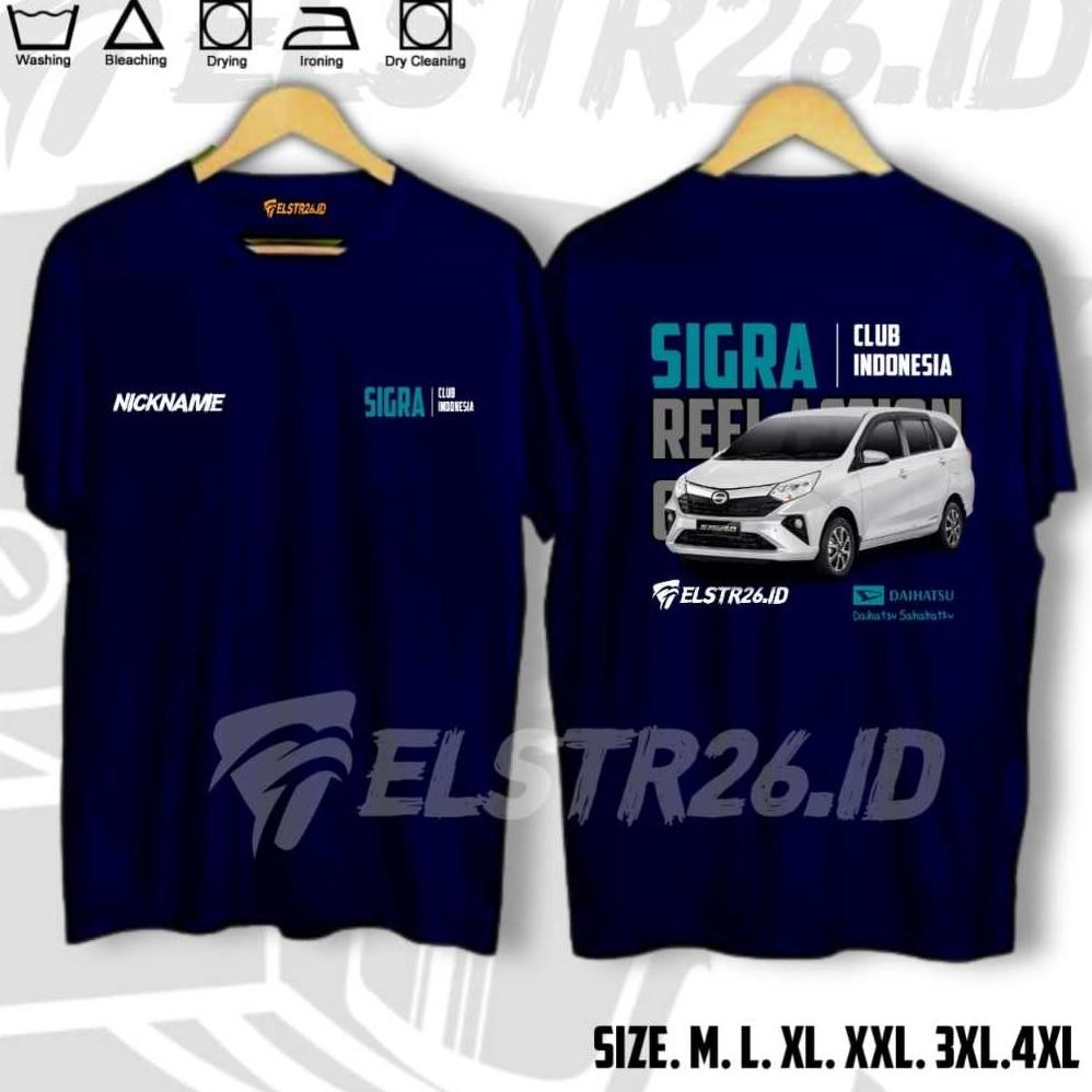 Promo T-Shirt Distro Mobil Sigra Kaos Mobil Club Indonesia Keren Toyota Daihatsu Mitshubishi Kaos Di