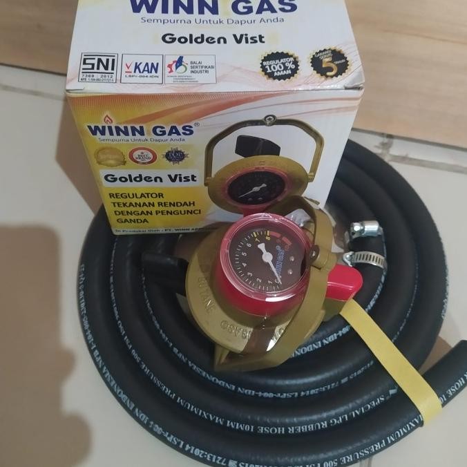 HARGA DISKON Regulator Golden vist WINN GAS W 800 NUSANTARA Selang gas LPG 500 PSI