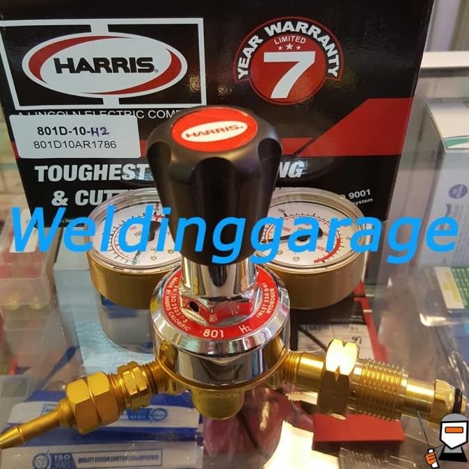 HRG DISKON Regulator Harris 801 Hydrogen H2 - 10 Bar - Regulator Hidrogen Harris