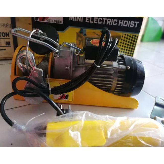 Electric Hoist Mini Hoist Katrol Listrik Willfred Meh 125 / 250 Kg