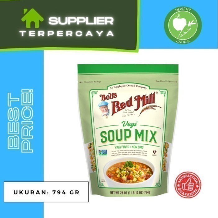 

Bob's Red Mill Vegi Soup Mix 794 gr BRM High Fiber - Non GMO - Vegan