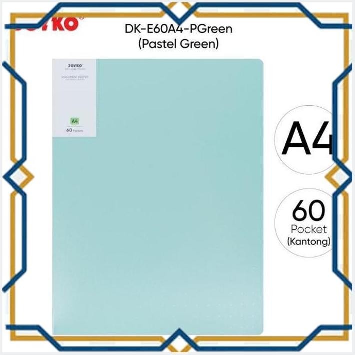 

[chi] joyko document keeper a4 clear holder pastel map dokumen album