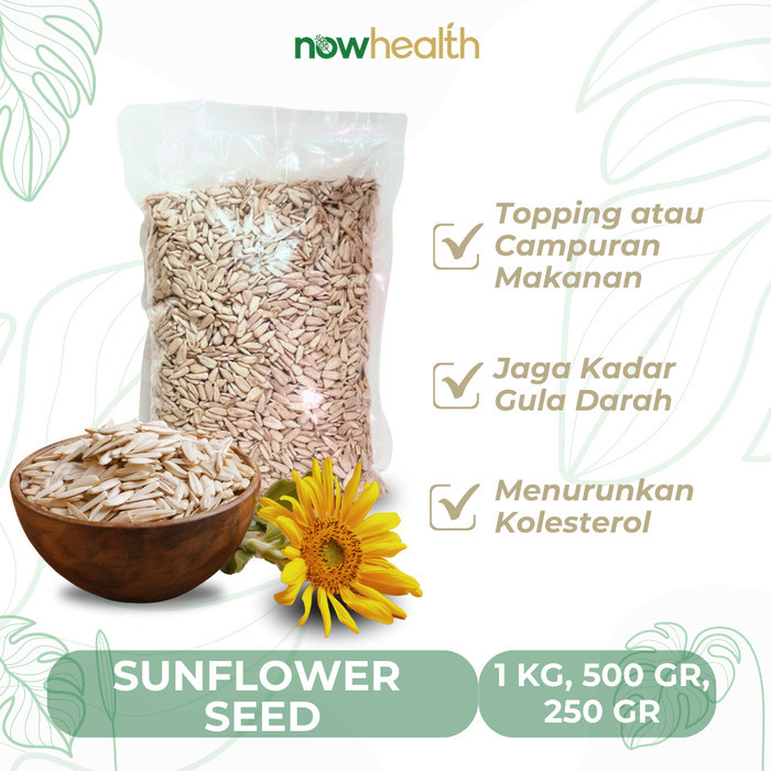 

Terlaris Sunflower Seed 500 gr Kuaci Biji Bunga Matahari Kupas Healthy Food SALE