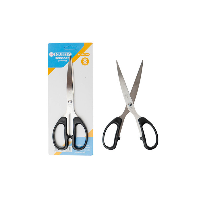 

Scissor / Gunting / Alat Pemotong Gunting Squeezy Besar 8 Inch SC-SQ208