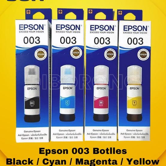 

1 Set Tinta Printer Epson 003 Cmyk L1110 L3110 L3210
