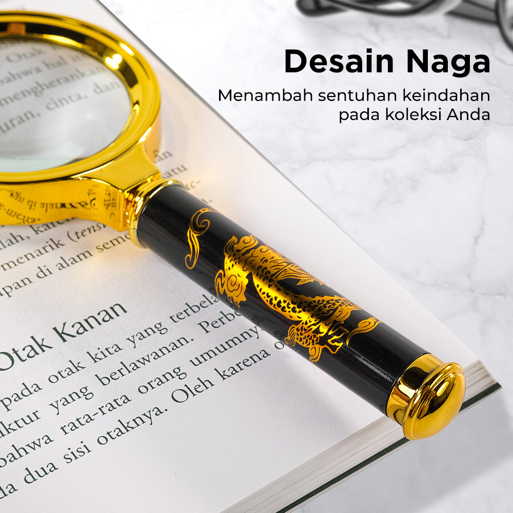

[Great Store] Kaca Pembesar Handheld Magnifying Glass Lup Magnifier 60mm 10X