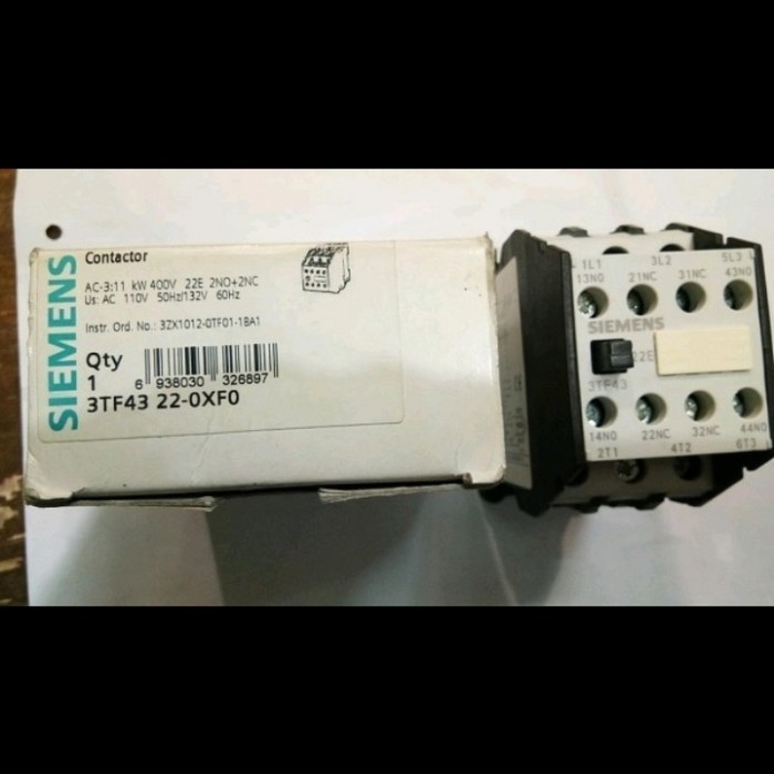 Contactor / Kontaktor Tipe 3TF43-22 Siemens 220V