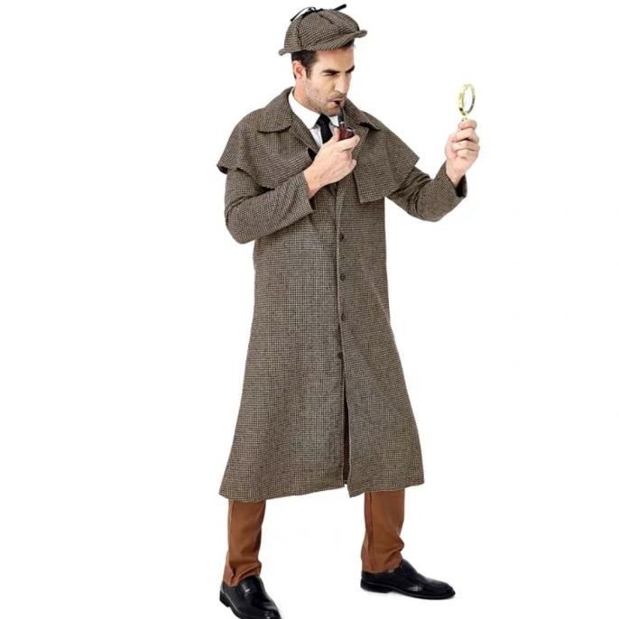 SDF Magnifying Glass Tobacco Pipe Props Sherlock Holmes Costume Halloween TERLARIS